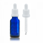 FLACONE VETRO CON CONTAGOCCE 30ML BLU